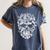 Halloween Costume Skull Boston Terrier Dog Lover Women's Comfort Colors T-Shirt Denim
