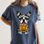 Halloween Dog Boston Terrier Mummy Costume Men Women Kids Women's Comfort Colors T-Shirt Denim
