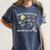 Halloween There's Room On My Broom For You Too Teacher Women's Comfort Colors T-Shirt Denim