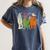 Halloween SPED Teacher Boo In ASL Boo Hands Sign Language Women's Comfort Colors T-Shirt Denim