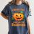Halloween Teacher Librarian Pumpkin Reading Books Men Women Kids Women's Comfort Colors T-Shirt Denim