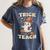 Halloween Teacher Shirts Women School Trick Or Teach Groovy Women's Comfort Colors T-Shirt Denim Halloween Teacher Shirts Women School Trick Or Teach Groovy Women's Comfort Colors T-Shirt Denim