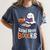 Halloween Teacher Women Cute Reading Ghost Read More Books Women's Comfort Colors T-Shirt Denim