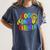 Happy 100th Day Of School 100 Days Brighter Girls Teacher Women's Comfort Colors T-Shirt Denim