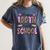 Happy 100th Day Of School Leopard Print Teacher Student Kids Women's Comfort Colors T-Shirt Denim