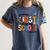 Happy First Day Of School PE Teacher Life Back To School Women's Comfort Colors T-Shirt Denim