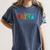 Happy Fri Yay Teacher Friday Women's Comfort Colors T-Shirt Denim Happy Fri Yay Teacher Friday Women's Comfort Colors T-Shirt Denim