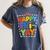 Happy Fri-Yay Teacher Life Weekend Pun Happy Friday Women's Comfort Colors T-Shirt Denim