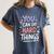 You Can Do Hard Things Test Day Teacher Kids Women's Comfort Colors T-Shirt Denim