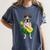 Hawaiian Boston Terrier Dog Pineapple Ukulele Summer For Men Women Girls Kids Women's Comfort Colors T-Shirt Denim