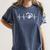 Heartbeat Dog Paw Women's Comfort Colors T-Shirt Denim