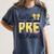 Hello Pre-K Preschool Back To School First Day Teacher Kids Women's Comfort Colors T-Shirt Denim