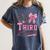 Hello Third Grade First Day Of School Coquette Teacher Girl Women's Comfort Colors T-Shirt Denim Hello Third Grade First Day Of School Coquette Teacher Girl Women's Comfort Colors T-Shirt Denim
