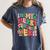 In My Holly Xmas Jolly Teacher Era Teacher Vibes Christmas Women's Comfort Colors T-Shirt Denim In My Holly Xmas Jolly Teacher Era Teacher Vibes Christmas Women's Comfort Colors T-Shirt Denim