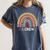 IA Crew Instructional Assistant Rainbow Teachers Aide Women's Comfort Colors T-Shirt Denim IA Crew Instructional Assistant Rainbow Teachers Aide Women's Comfort Colors T-Shirt Denim