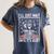 I'Ll Just Wait Until It's Quiet Skeleton Coffee Teacher Women's Comfort Colors T-Shirt Denim