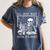 I'Ll Just Wait Until It's Quiet Skeleton Halloween Teacher Women's Comfort Colors T-Shirt Denim