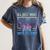 I'Ll Just Wait Until It's Quiet Skeleton Messy Bun Teacher Women's Comfort Colors T-Shirt Denim