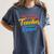 The Influence Of Great Teacher Can Never Be Erased School For Men Women Women's Comfort Colors T-Shirt Denim