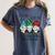 It's Fine We'Re Fine Gnome Pre-K Teacher Christmas Light For Men Women Women's Comfort Colors T-Shirt Denim