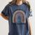 Its A Good Day To Teach Tiny Musicians Music Teacher Rainbow Women's Comfort Colors T-Shirt Denim