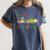 It's Ok To Be Different Apple Teacher Autism Awareness Women's Comfort Colors T-Shirt Denim