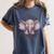 Just a Teacher Who Loves Elephants Elephant Lover Educator Women's Comfort Colors T-Shirt Denim