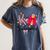 K Is For Kindergarten Teacher Coquette Bow Back To School Women's Comfort Colors T-Shirt Denim K Is For Kindergarten Teacher Coquette Bow Back To School Women's Comfort Colors T-Shirt Denim