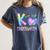 K Is For Kindergarten Teacher Tie Dye Back To School Kinder Women's Comfort Colors T-Shirt Denim