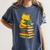 Kawaii Cats Lover Coffee Books Teacher Librarian Cat Women's Comfort Colors T-Shirt Denim