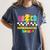 Kindergarten ABCD Rocks Teacher Student Back To School Women's Comfort Colors T-Shirt Denim