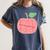 Kindergarten Apple Word Art For Teachers & Students Women's Comfort Colors T-Shirt Denim Kindergarten Apple Word Art For Teachers & Students Women's Comfort Colors T-Shirt Denim