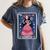 La Maestra Halloween Mexican Bingo Card Teacher Lottery Card Women's Comfort Colors T-Shirt Denim