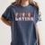 Latina ASL American Sign Language Latina Power ASL Teacher Women's Comfort Colors T-Shirt Denim