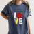 Let All That You Do Be Done In Love Christian Teacher Women's Comfort Colors T-Shirt Denim