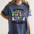 Let The Games Field Day Begin Tie Dye Adults Teacher Kids Women's Comfort Colors T-Shirt Denim