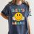 Let's Learn Today Smile Face Back To School For Teacher Kids Women's Comfort Colors T-Shirt Denim