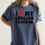 I Love My English Teacher Heart English Language Teachers For Men Women Kids Women's Comfort Colors T-Shirt Denim