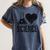 I Love Science Lover Teacher Scientist Sciences Women's Comfort Colors T-Shirt Denim