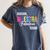 Maestra Fabulosa Bilingual Spanish Espanol Teacher School Women's Comfort Colors T-Shirt Denim