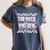 The Math Aint Mathin Meme Show Your Work Floral Math Teacher Women's Comfort Colors T-Shirt Denim