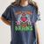 Math Teacher Love Brain Heart Skeleton Hand Zombie Halloween Women's Comfort Colors T-Shirt Denim