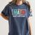 Math Teacher Do Math Not Magic Show Your Work Women's Comfort Colors T-Shirt Denim
