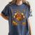 Math Turkey Teacher Thanksgiving Geometric Pi Equation Women's Comfort Colors T-Shirt Denim
