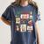 Merry And Bright Christmas Gingerbread Santa Book Teacher Women's Comfort Colors T-Shirt Denim