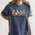 Very Merry Teacher Christmas Goose Silly Holiday Party Women's Comfort Colors T-Shirt Denim