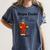 Nerdy Slope Dude Geometry Algebra Math Teacher Women's Comfort Colors T-Shirt Denim