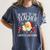Be Nice To The Teacher Santa Is Watching School Christmas Women's Comfort Colors T-Shirt Denim