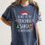 Be Nice Teacher Santa Watching Xmas School Students For Men Women Women's Comfort Colors T-Shirt Denim