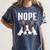 Nope Boston Terrier Puppy Dog Bostie Lover Men Women Girls Kids Women's Comfort Colors T-Shirt Denim